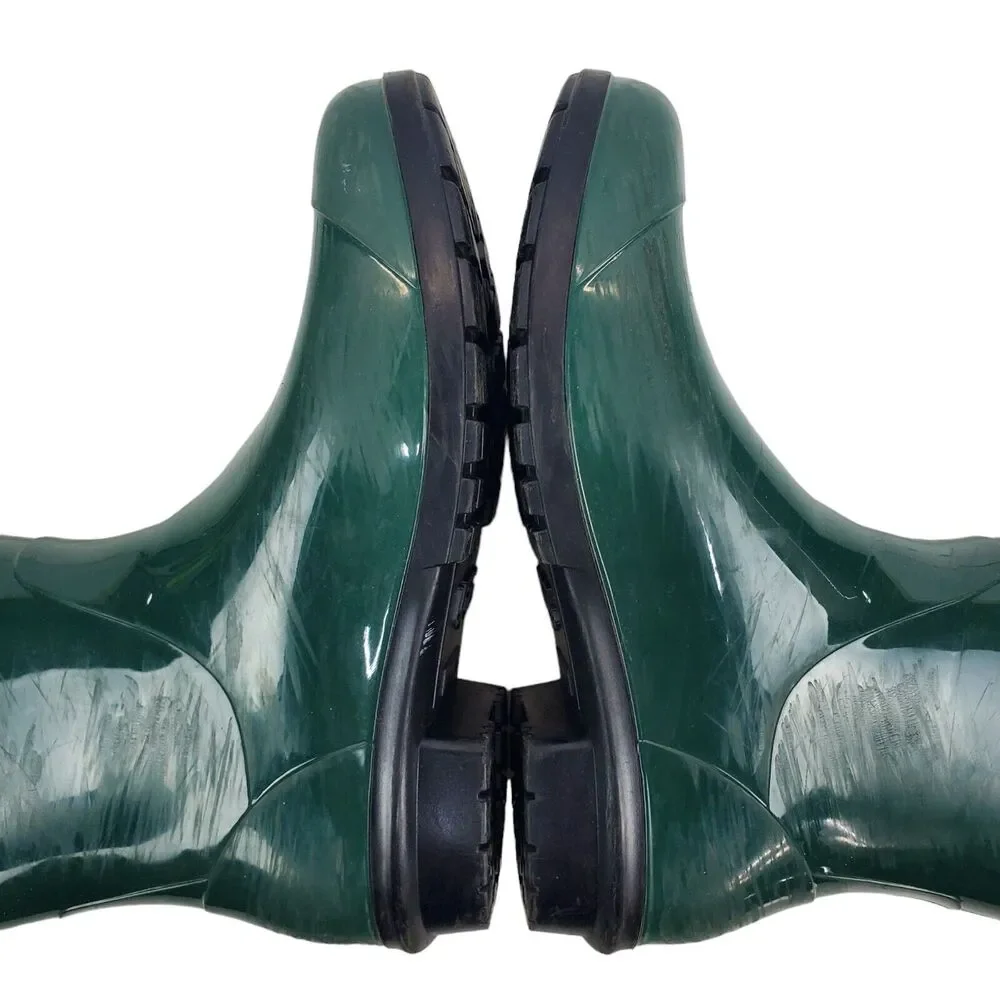 UGG Australia Boots SIENNA Womens Size 8 Green WATERPROOF Rain Rubber Outdoor